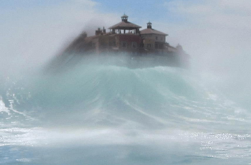Otra de las pasiones únicas de Roberto es tomar las fotos más impresionantes y arriesgadas en el medio de una ola.