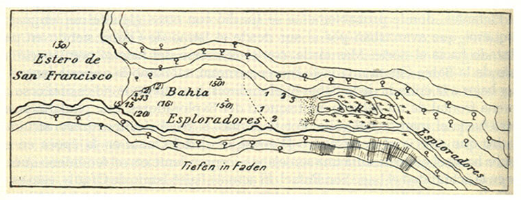 Mapa Bahia Exploradores de Hans Steffen.
