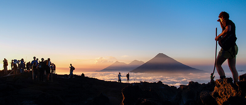 En la cima del volcán Pacaya ©Fernando Rosselot