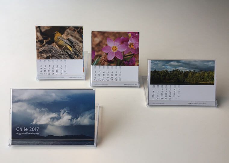 ¡Concurso! Gana 4 calendarios de escritorio con fotografías de Chile