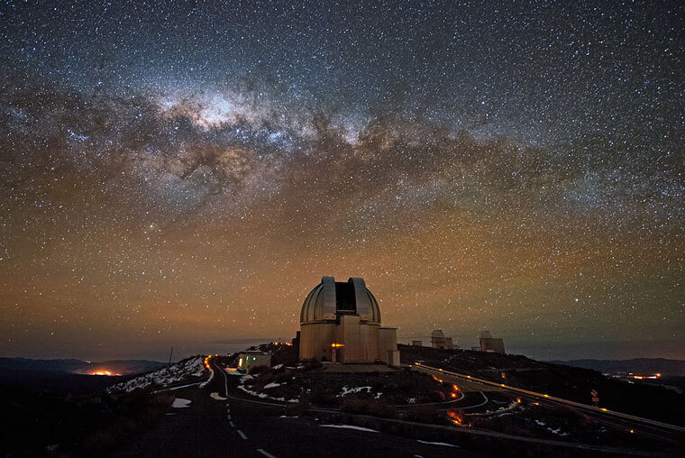 Observatorio astronómico La Silla, ubicado en el desierto de Atacama, Chile. ©José Francisco Salgado
