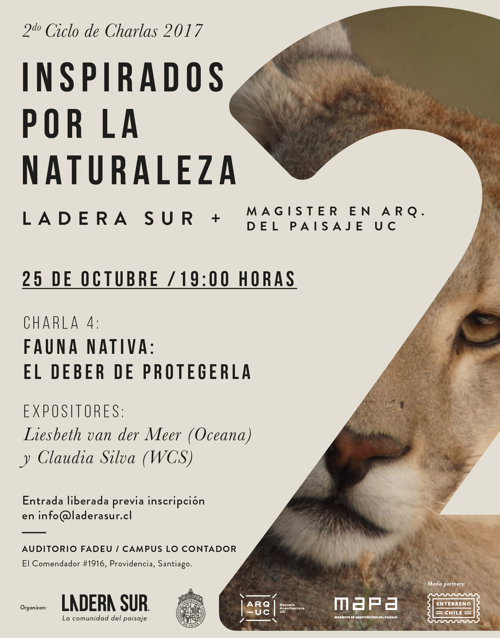 Última charla LS-MAPA UC: Fauna nativa y el deber de protegerla