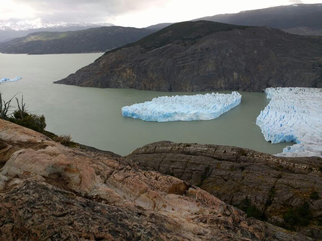 Registran gran desprendimiento en el Glaciar Grey