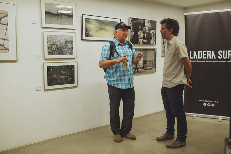 Guy Wenborne (fotógrafo) y Martín del Río (director de Ladera Sur). ©Amelia Ortúzar