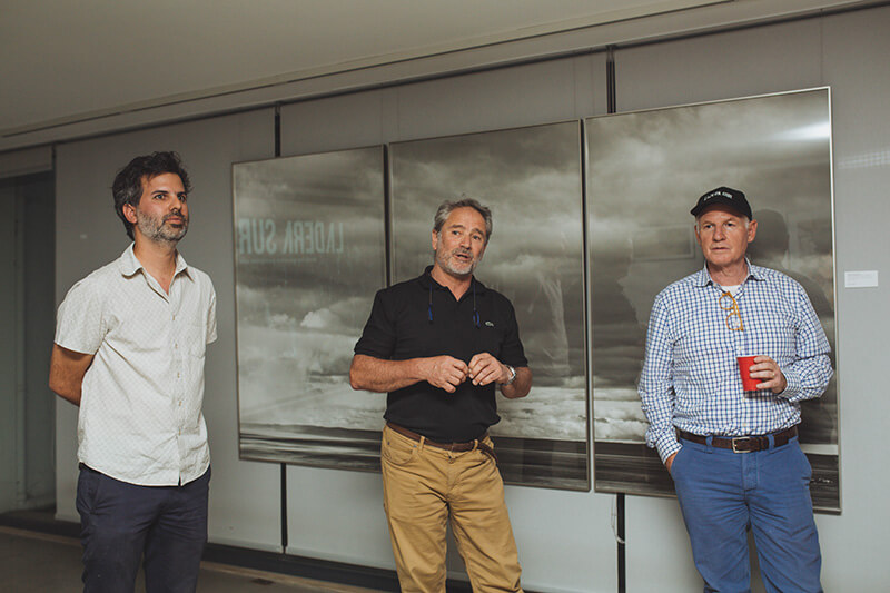 Izq. a der.: Martín del Río, Luis Binnimelis y Roberto Bravo. ©Amelia Ortúzar
