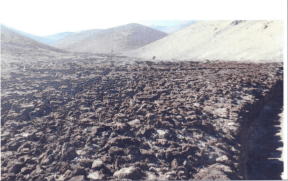 Desecamiento Quebrada Larga (imagen del informe)