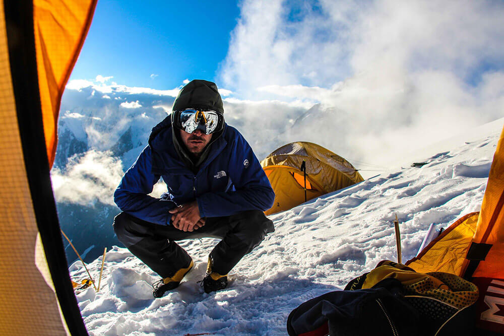 Sebastián Rojas en el Broak Peak ©The North Face