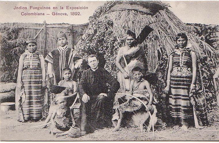 Fueguinos y mapuches en la Exposición ítalo-americana, Génova 1892. Aporte de Eduardo Paredes