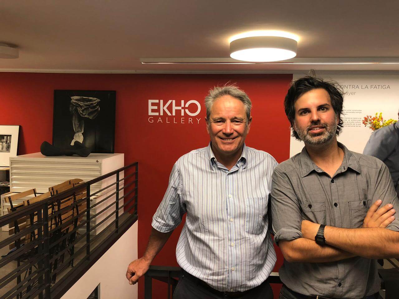 Luis Binnimelis Director de Ekho Gallery, y Martín del Río, Director de Ladera Sur