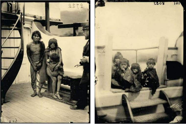 Misión Cientifica francesa con la visita de yaganes en Cabo de Hornos, 1882-1883. Fotografías de Martin Gusinde en Tierra del Fuego (1919-1924). Marisol Palma Behnke