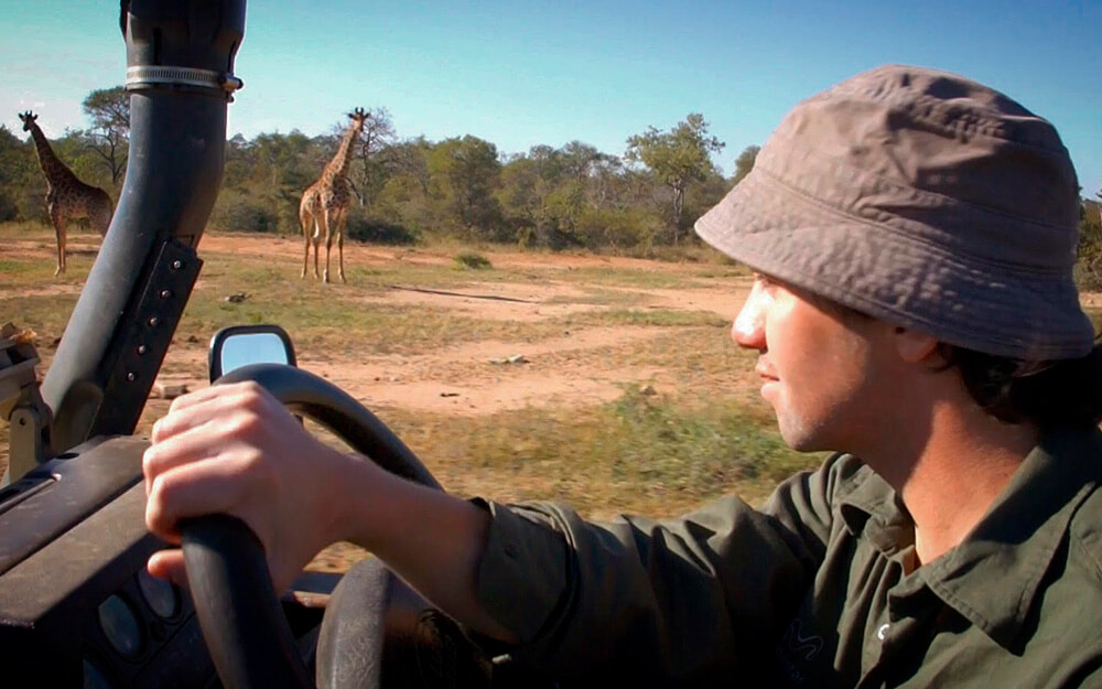 En Sudáfrica mientras realizaba el curso de guía ©Garonga Safari