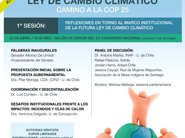 1ra sesión Ciclo de seminarios “Ley de cambio climático. Camino a la COP 25”