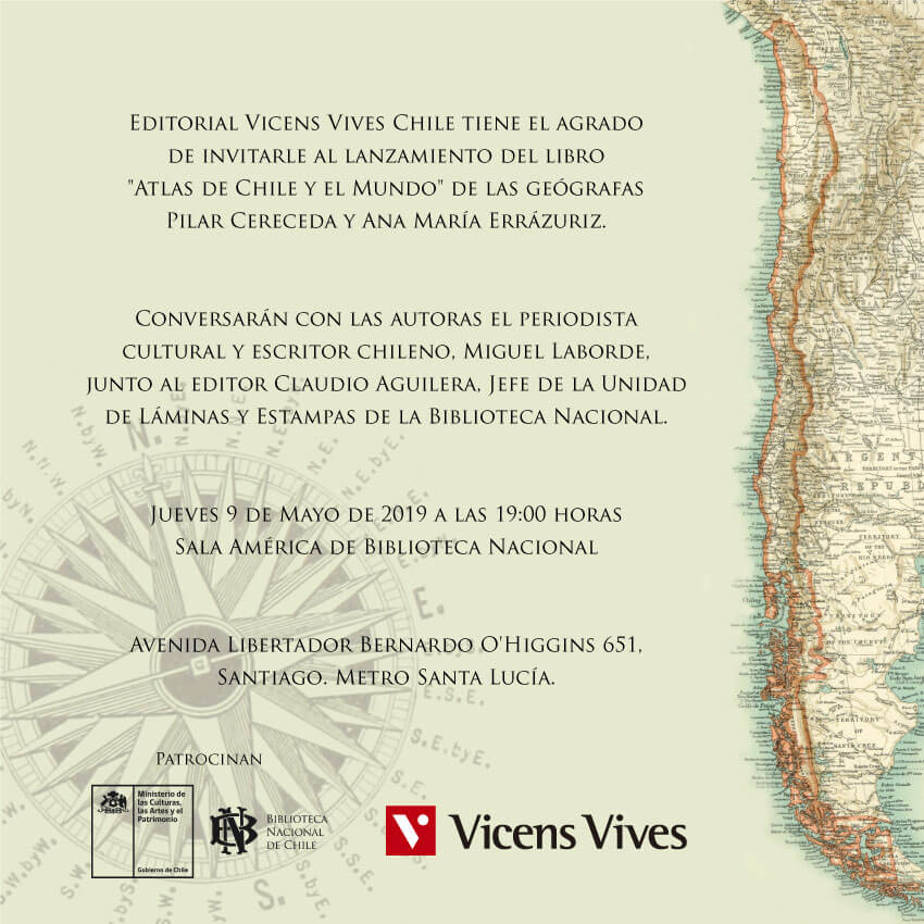 Vicens Vives presenta el lanzamiento de «Atlas de Chile y el mundo»