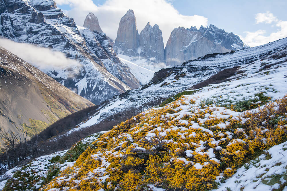 Torres del Paine en invierno ©Cascada Expediciones
