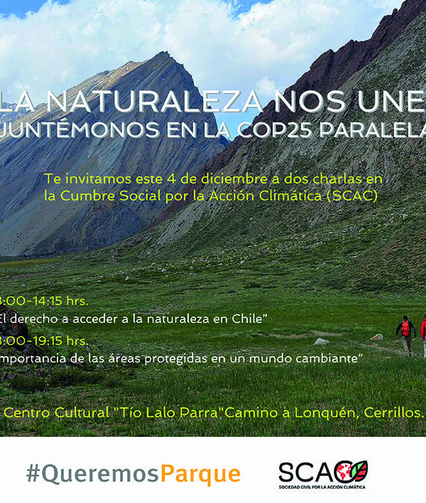 La naturaleza nos une: juntémonos en la COP25 Paralela