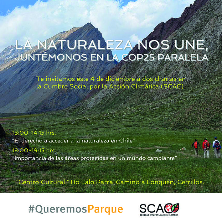 La naturaleza nos une: juntémonos en la COP25 Paralela