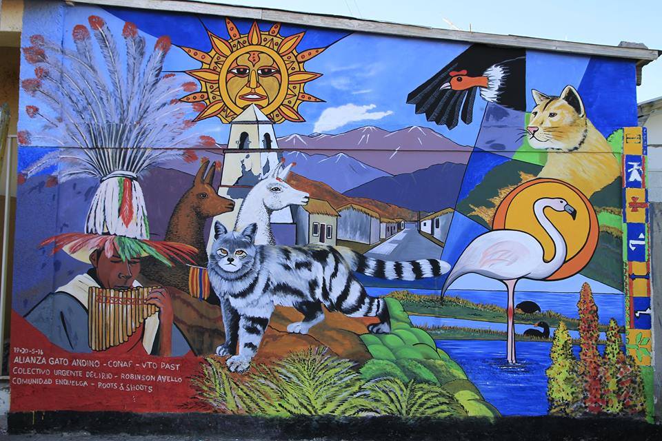 mural from the town of Enquelga Chile