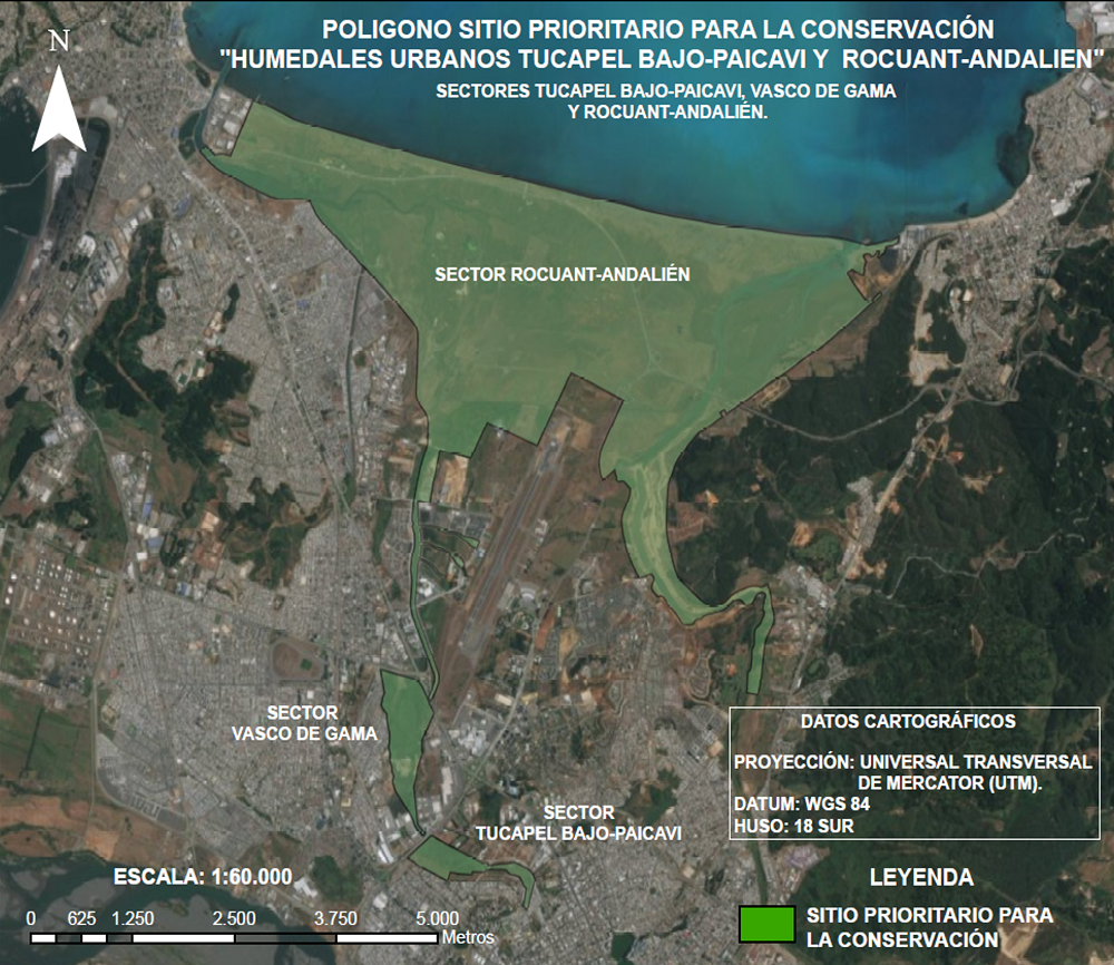 Mapa ubicación Gentileza GEF Humedales Costeros