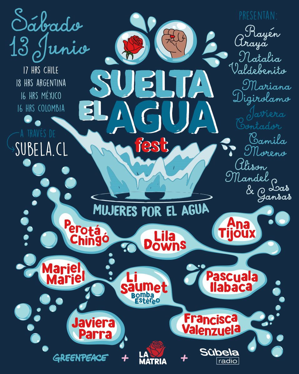 «Suelta el Agua Fest»: Mujeres por el Agua