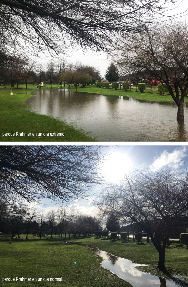 Imagen 6: Comparaciones Inundaciones parque Krahmer 1 y 2