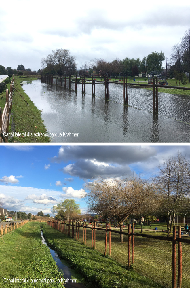 Comparaciones inundación parque Krahmer 2