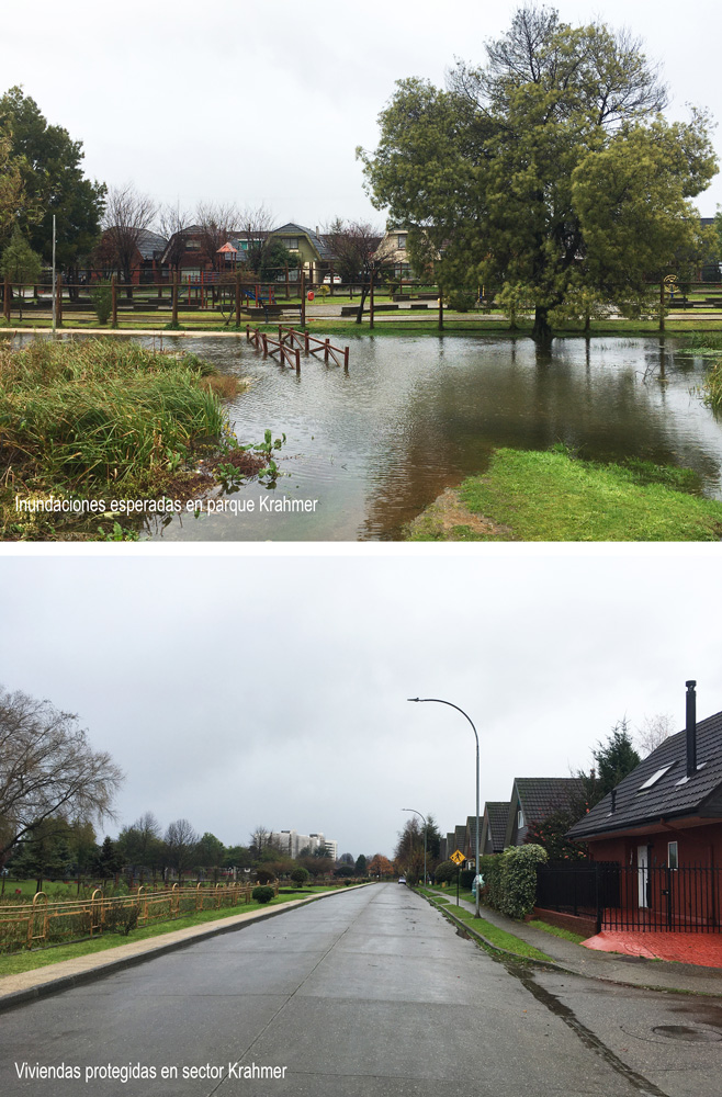 Comparaciones inundaciones y viviendas parque Krahmer