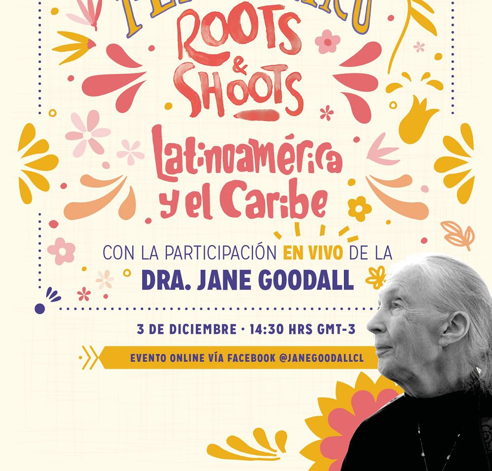 Jane Goodall será parte del Primer encuentro Roots & Shoots de Latinoamérica y el Caribe