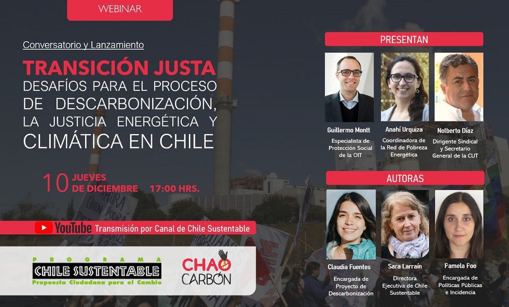 Transición justa: lanzan documento sobre los desafíos para una transición energética justa en Chile