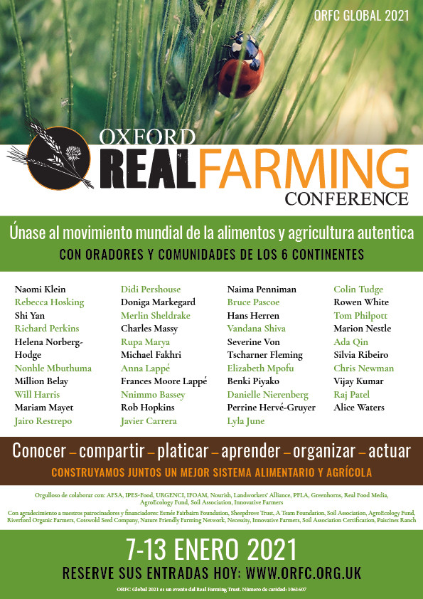 Expositores del Oxford Real Farming Conference 2021
