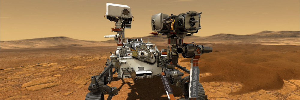 Imagen referencial del vehículo espacial © NASA’s Perseverance Mars Rover on Twitter