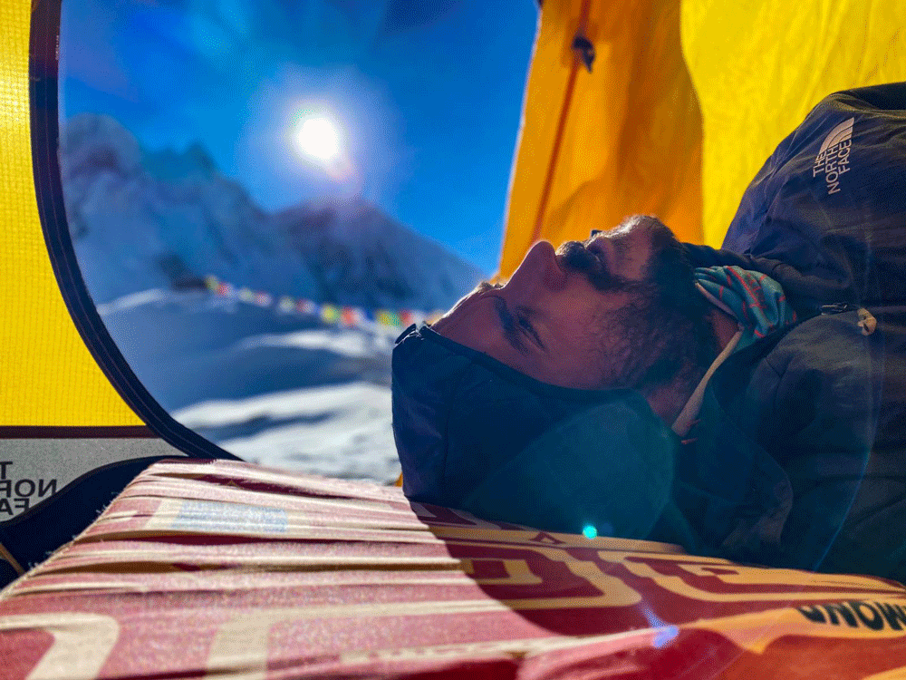 Juan Pablo en el K2 ©Cortesía Federico Scheuch