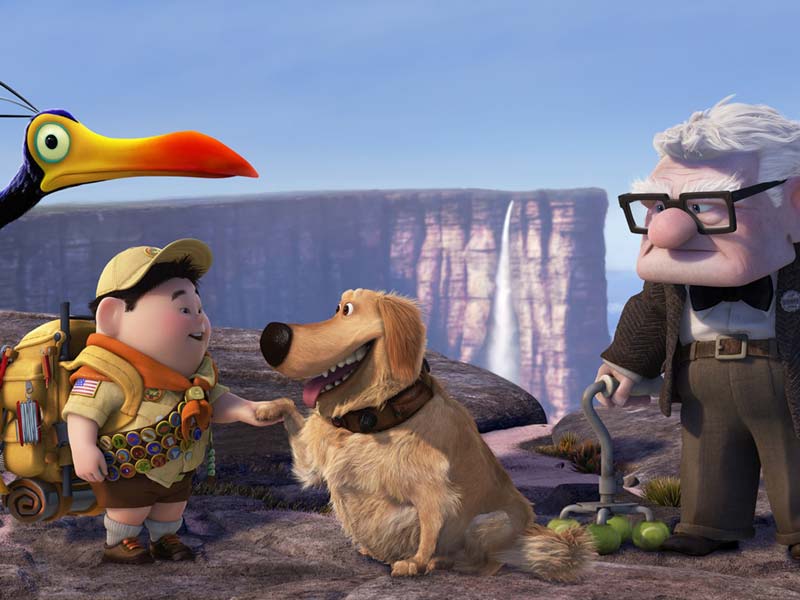 La película ‘Up, una aventura en las alturas’ (2009), de Disney y Pixar, contiene escenas recreadas en el Salto Ángel. Crédito: Disney & Pixar.