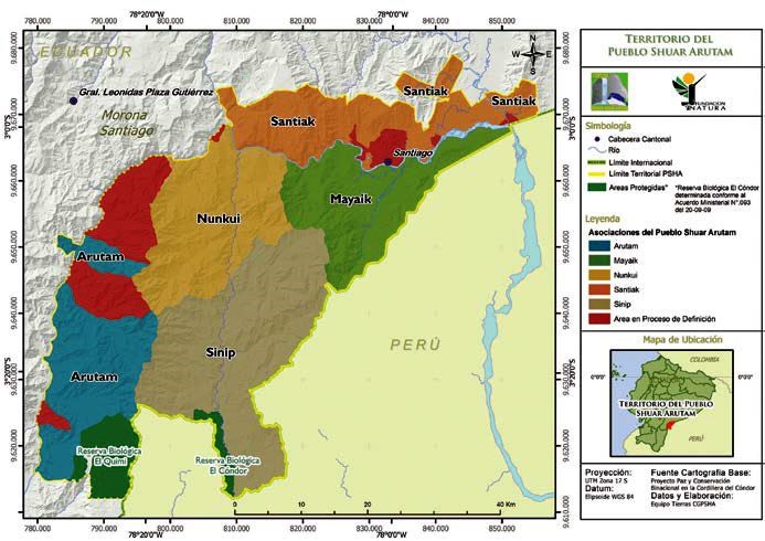 Territorios del Pueblo Shuar Arutam, en la Amazonía ecuatoriana. Créditos: © ICCA Consortium.