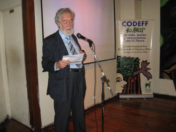 Bernardo Zentilli celebrando los 40 años de CODEFF – Cortesía de Barbara Zentilli