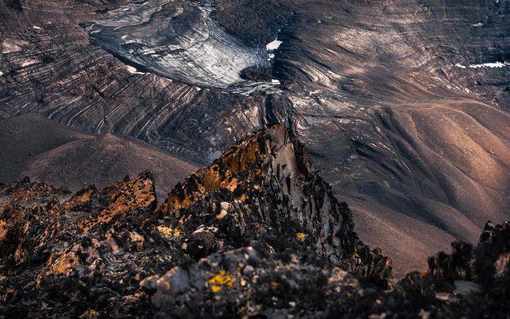 Glaciar cercano a la Piramide de Pratt -Travesía Pratt ©David Cossio.
