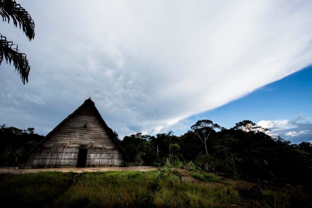 Maloca en la Amazonía colombiana. Crédito: © Juan Gabriel Soler/Fundación Gaia Amazonas.
