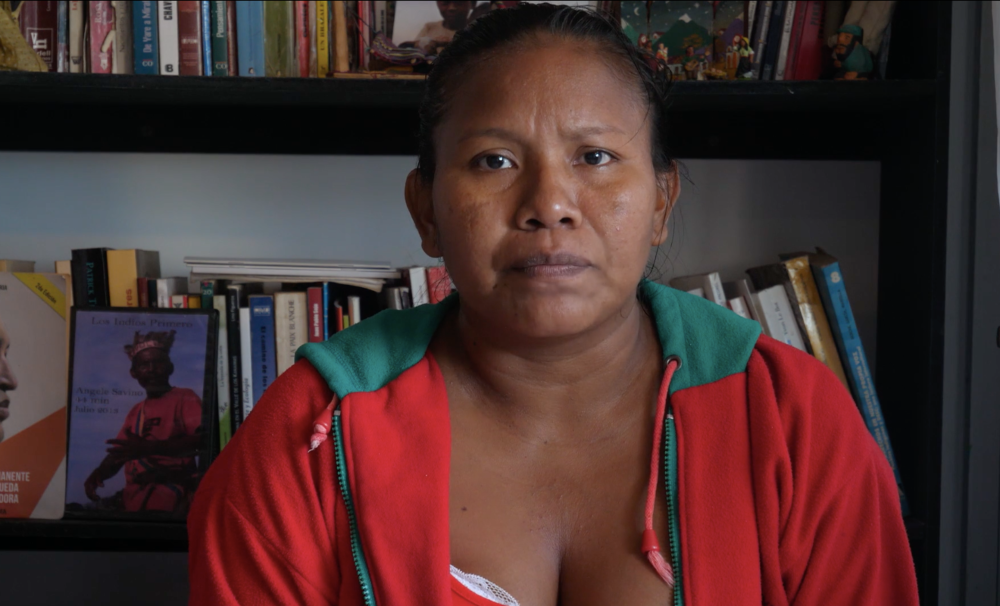 Ana María Fernández, del pueblo yukpa en Venezuela, ha perdido cinco de sus diez hermanos. Ellos luchaban por la recuperación de su territorio. Foto: Observatorio de Ecología Política de Venezuela