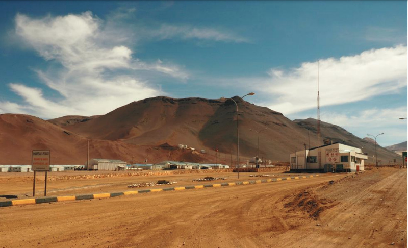Campamento de operaciones de Kinross.Yacimiento La Coipa Fase 7. Foto Obervatorio ciudadano. Evaluación de impacto en derechos humanos de proyectos mineros canadienses en territorio Colla en Chile