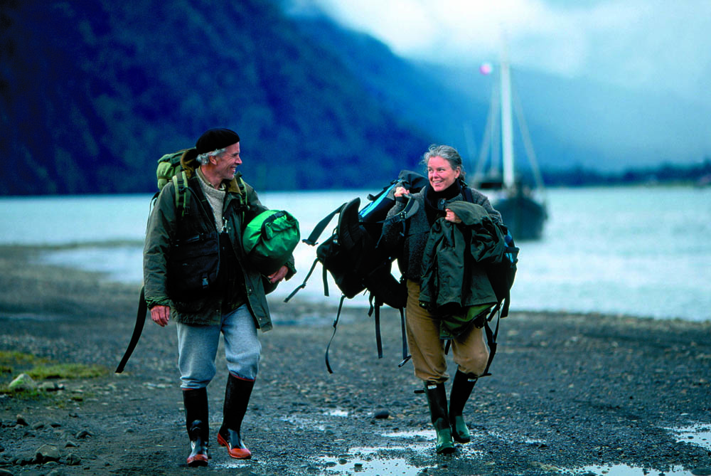 Doug y Kris Tompkins en la Patagonia, cortesía Planeta Libros