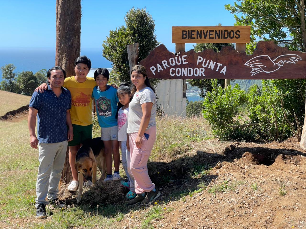 Propietario Alex Alba y su familia ©Parque Punta Cóndor