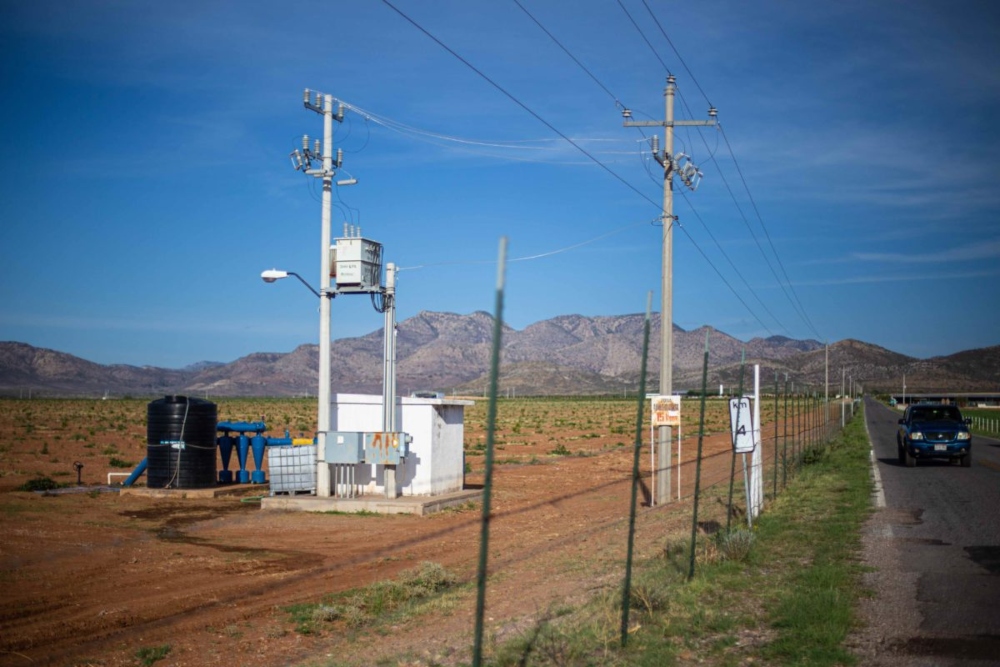 Pozos de agua para terrenos agrícolas en Chihuahua, al norte de México. Foto: Adolfo Valtierra. Adolfo Vladimir Valtierra.