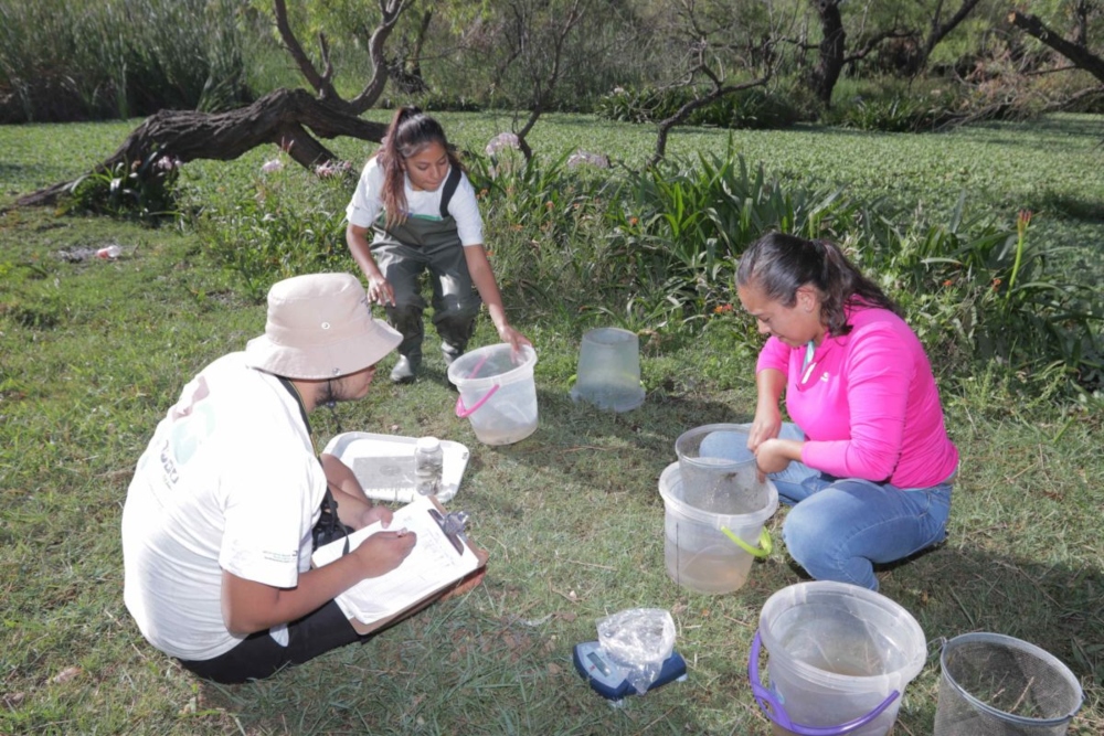 Científicos que trabajan en el proyecto Arca de los Peces. Foto: Cortesía O. Domínguez.