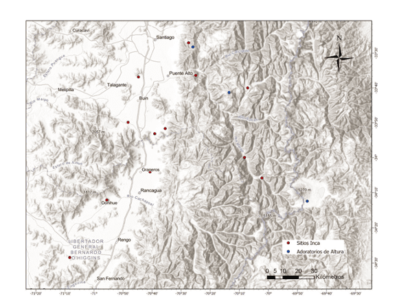Contexto territorial y ubicación de vestigios de la cultura Inka ©Fundación Código Andino