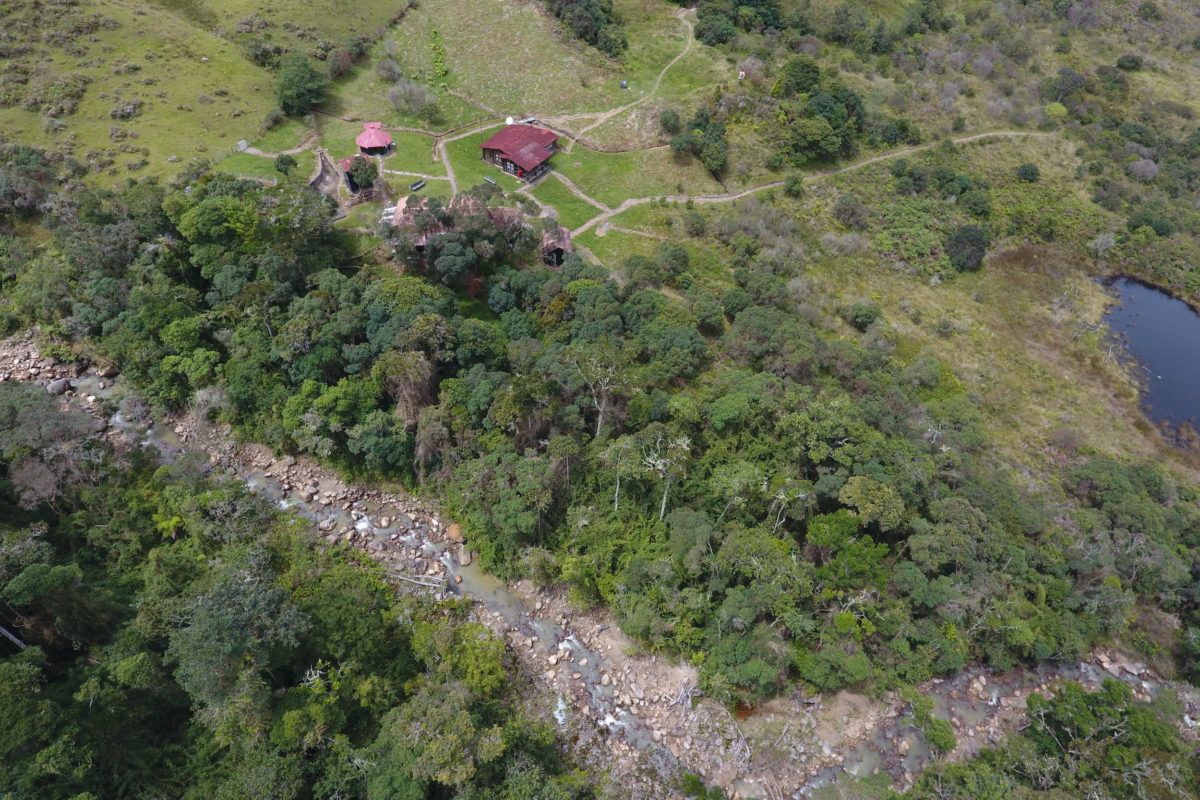 Vista aérea de la cuenca alta del río Táchira, en el Parque Nacional Natural Tamá. Foto: cortesía Parque Nacional Natural Tamá.