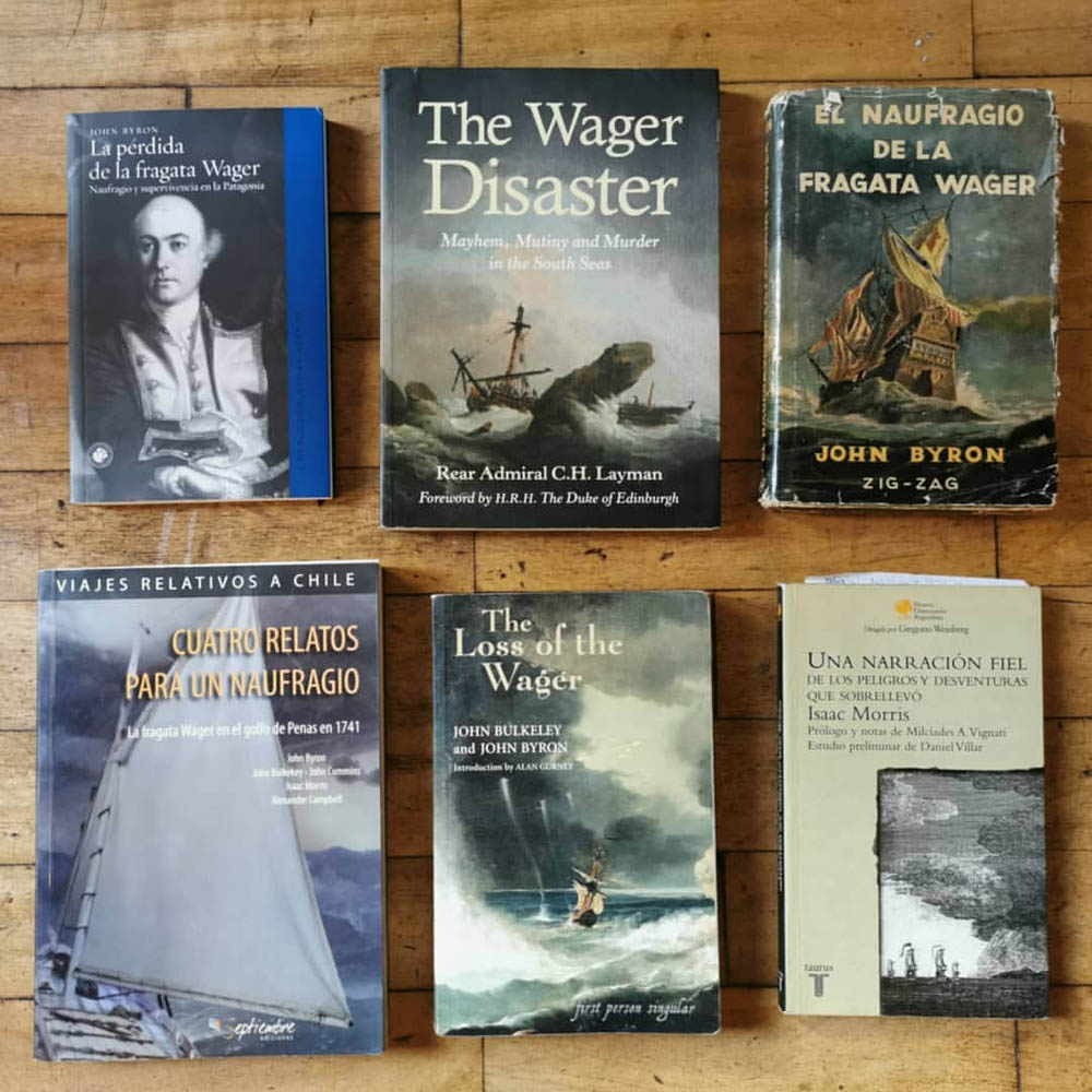 Libros sobre el naufragio.