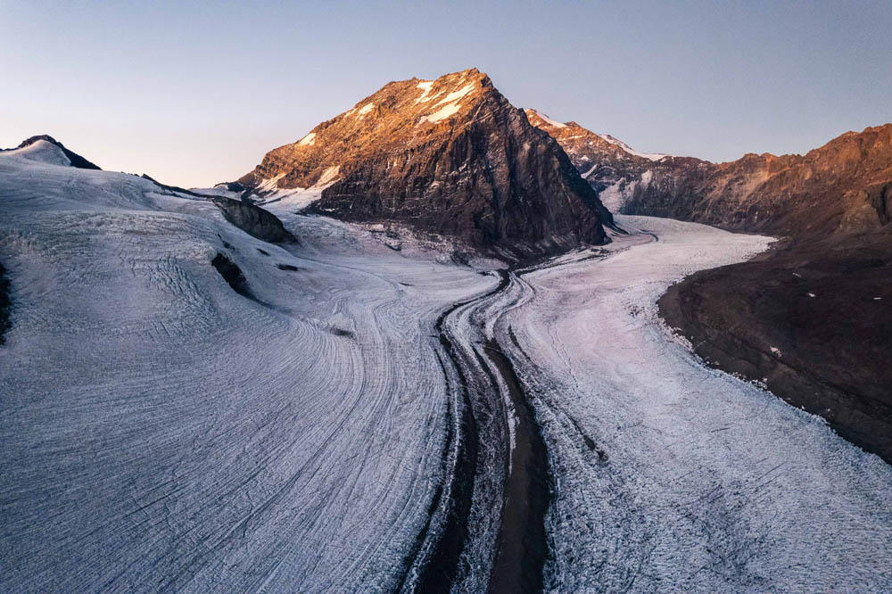 10 Glaciar Juncal Sur desde el aire ©David Cossio