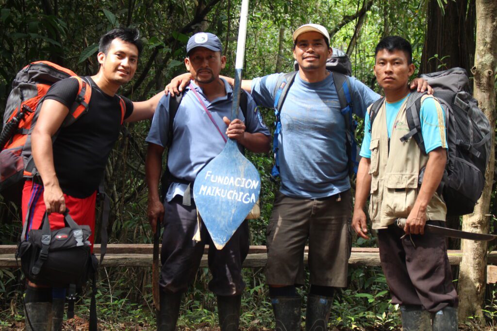 Integrantes de la Fundación Maikuchiga, agrupación indígena Tikuna dedicada a la conservación de primates. Foto: PNN Colombia