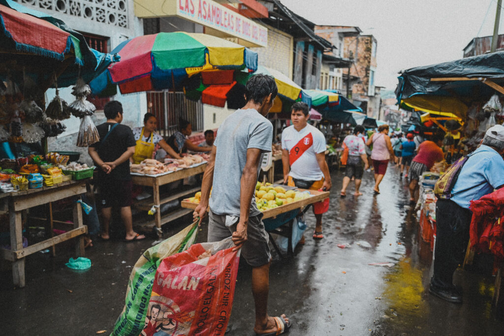 Mercado de Belén, Iquitos, Perú. Foto por Josefina Polanco