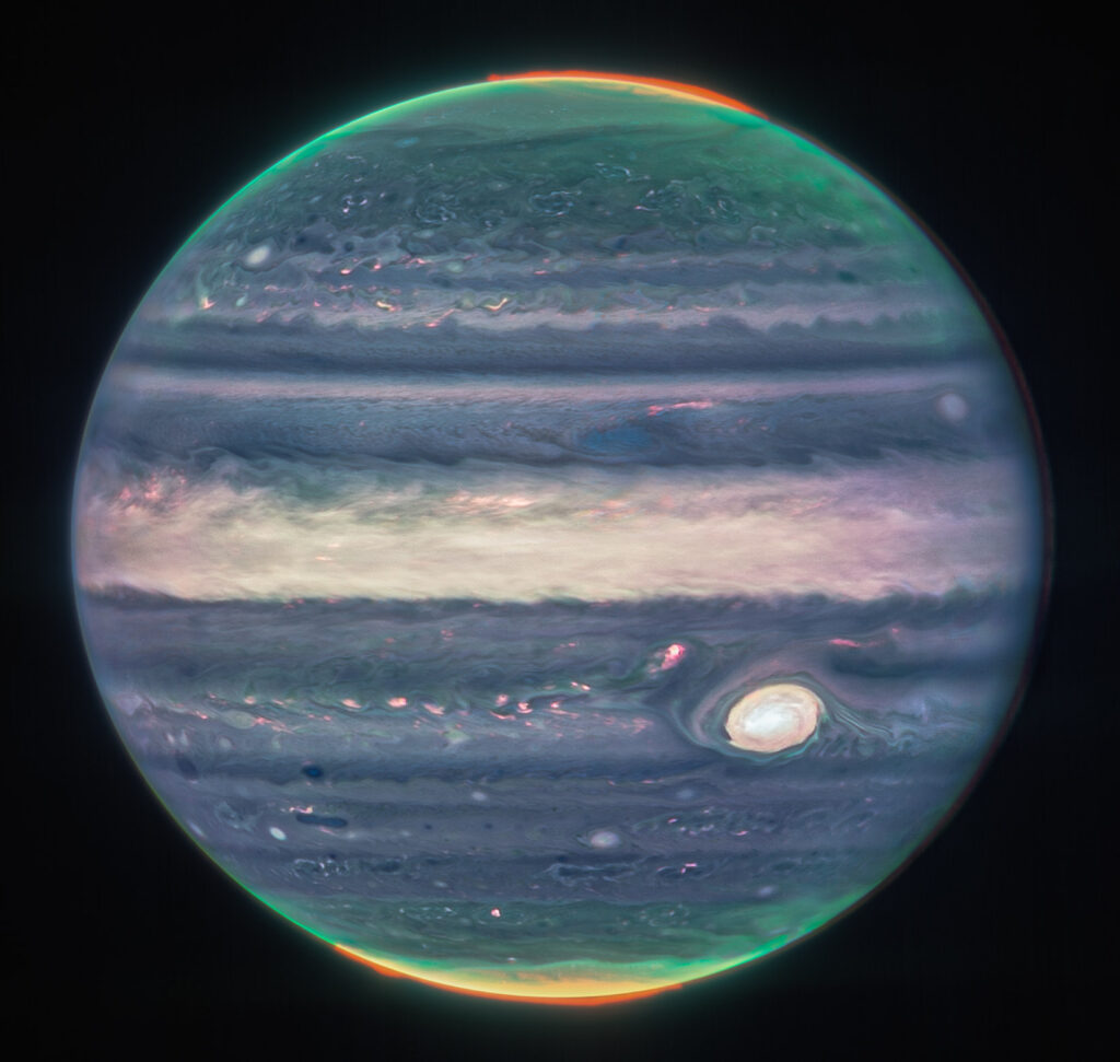 Júpiter. Créditos: JWST/NASA