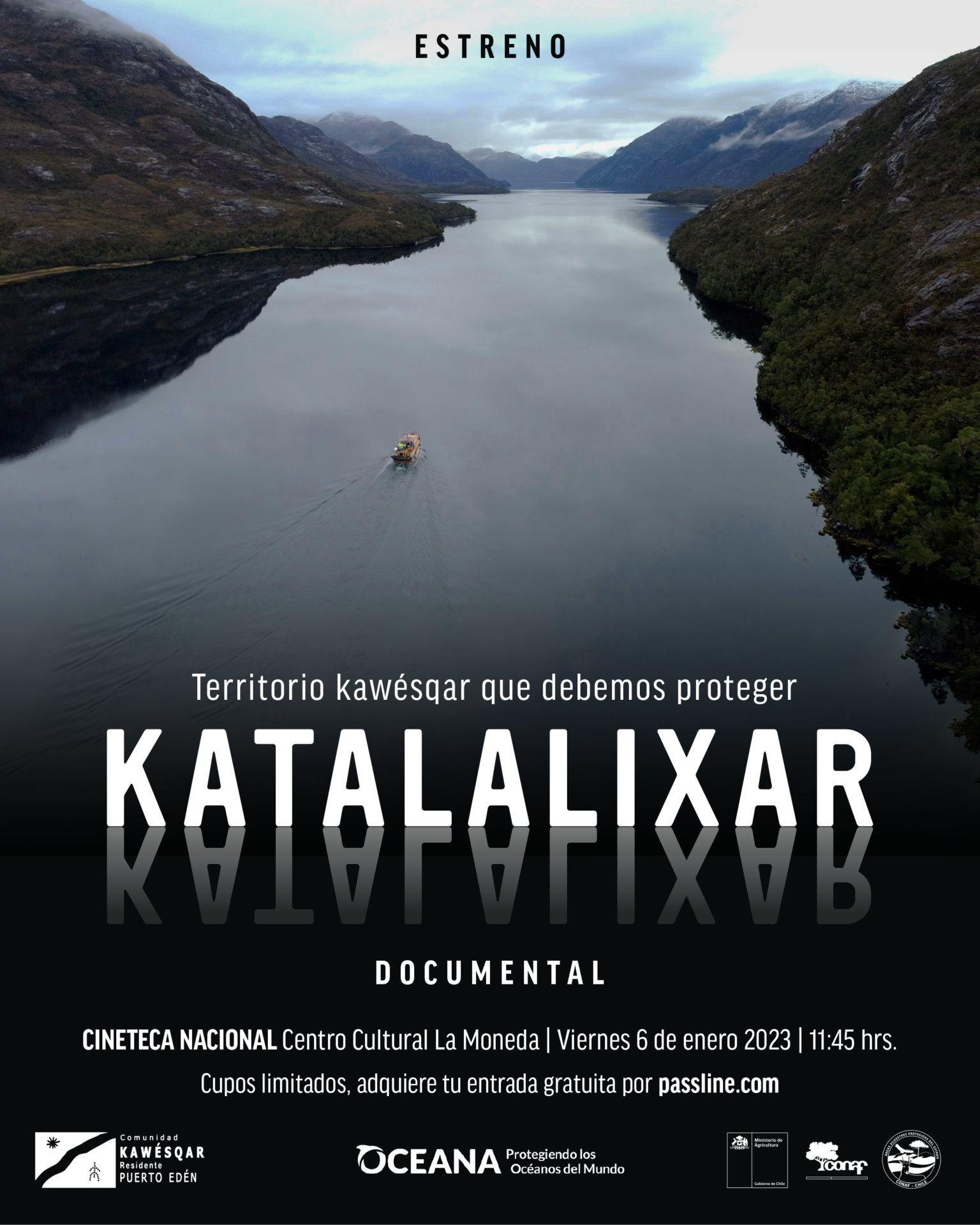 Oceana Chile estrena el documental “Katalalixar: Territorio kawésqar que debemos proteger”